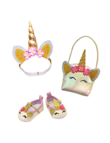 Poppen Accessoires Glitter Eenhoorn...
