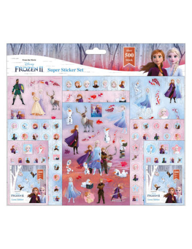 Super Stickerset Disney Frozen 500dlg.