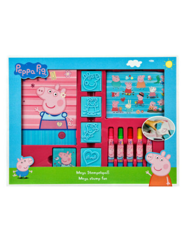 Mega Stempel- en Kleurset Peppa Pig