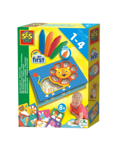 SES My First - Krijtjes Dieren Kaarten