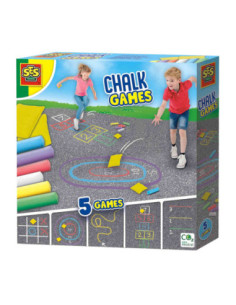 SES Stoepkrijt Spellen 5in1