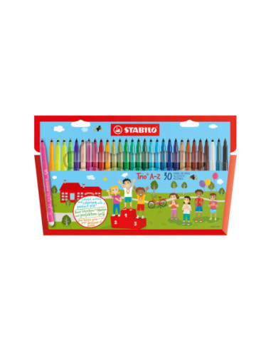 STABILO Trio A-Z - Viltstift - Set...