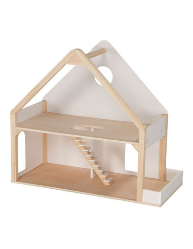 Goki Houten Poppenhuis met 2...