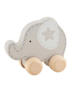 Goki Houten Duwfiguur Olifant