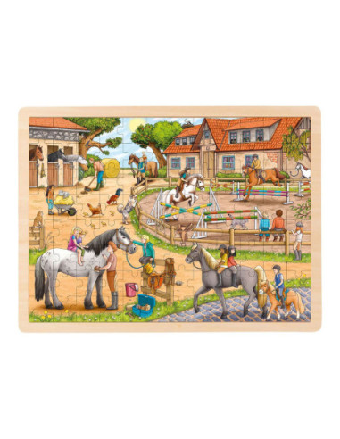 Goki Houten Legpuzzel Paardenmanege...