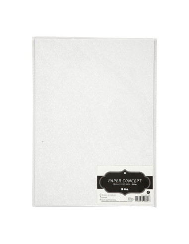 Parelmoerpapier A4 Wit Parelmoer 120...