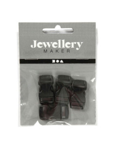 Klik Sluiting Zwart 4st.