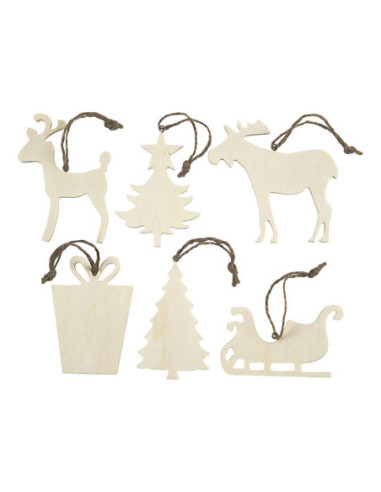 Ornamenten Divers 6st.