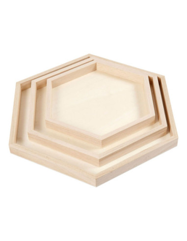 Houten Dienbladen Divers Set van 3