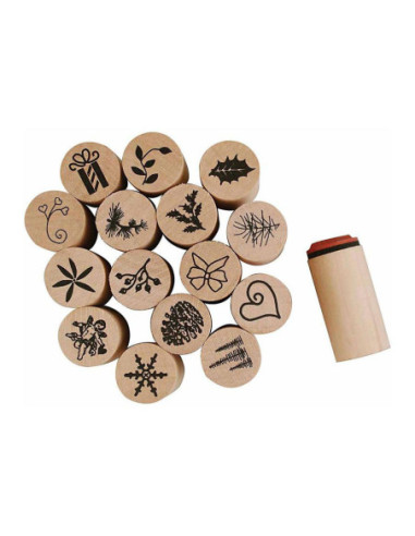 Deco Art Stempels Kerst 15dlg.