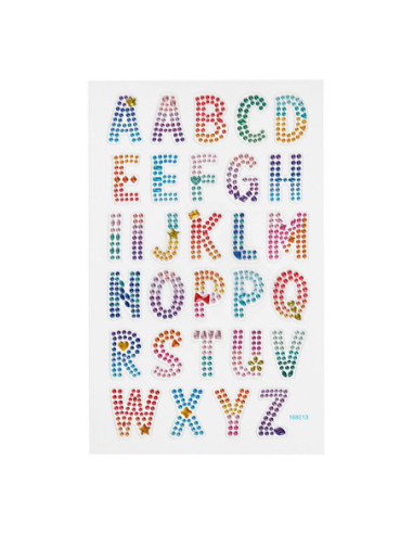 Diamant Stickers Alfabet 1 Vel