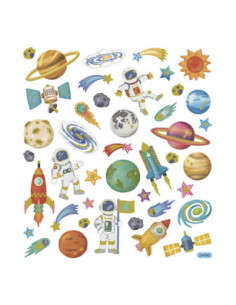 Stickers Ruimtevaart 1 Vel BT