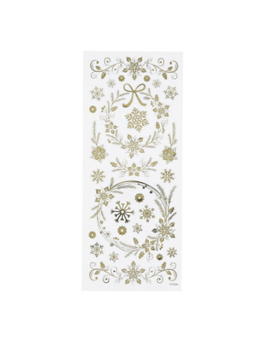 Stickers Goud Kerst Sterren 1 Vel