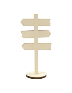 Houten Bord Pijlen op Voet...