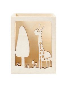 Houten Pennenbakje Giraffe