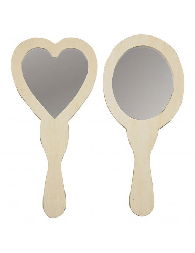 Versier je Houten Handspiegel, 2st. -...