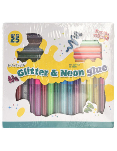 Glitterlijm 25st.