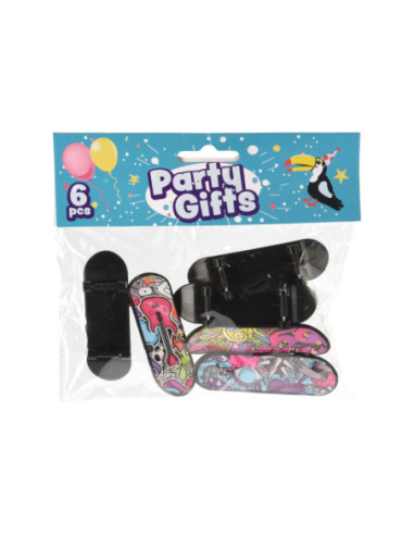 Uitdeelcadeautjes Vingerskateboard 6st.