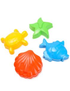 Zandvormen Zeedieren 4st.