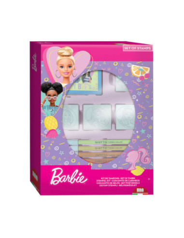 Barbie Stempelset met 4 Stempels