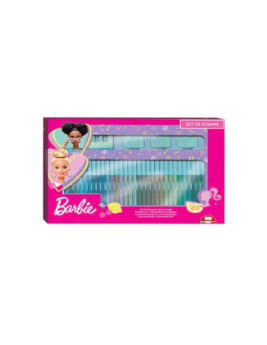 Barbie Kleurset met Stempels 41dlg.