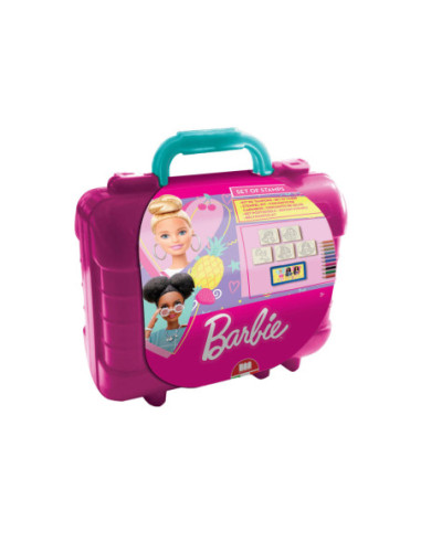 Barbie Reis Stempel- en Kleurkoffer