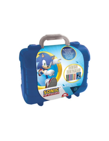 Sonic Reis Stempel- en Kleurkoffer