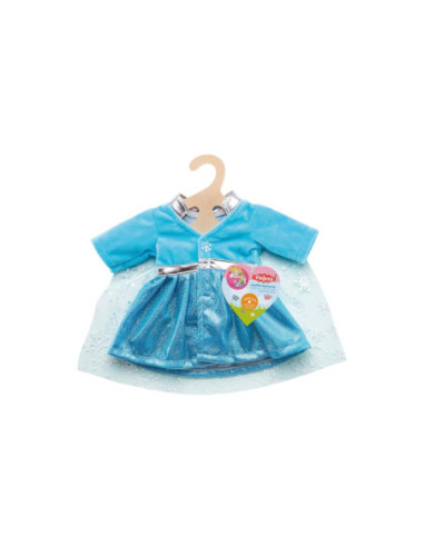 Poppenjurk IJsprinses met Cape 35-45 cm