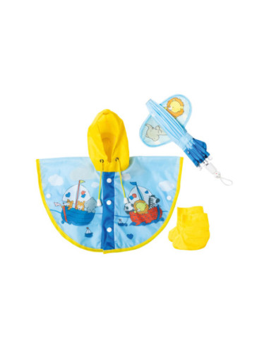 Poppen Regencape met Paraplu en...