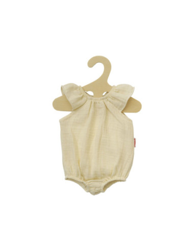 Poppenbody  Geel met Ruches 28-35 cm