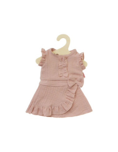 Poppen Wikkelrok Roze met Ruches...