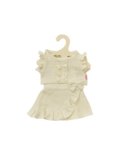 Poppen Wikkelrok Ecru met...