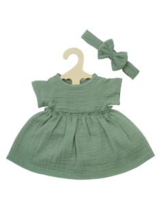 Poppenjurk Groen met Ruches...