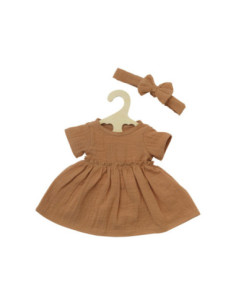 Poppenjurk Bruin met Ruches...