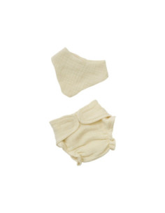 Poppen Babyset Ecru 28-35 cm
