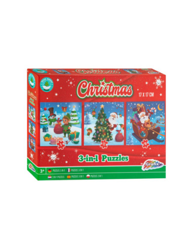 Kerst 3-in-1 Puzzel