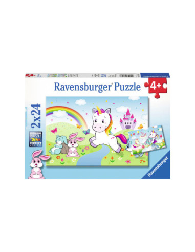 Sprookjesachtige Eenhoorn Puzzel 2x24st.