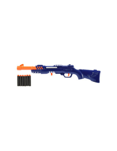 Politie Geweer Blauw met 6 Foampijlen
