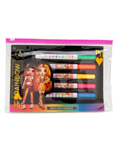 Rainbow High Neon Viltstiften 5st.