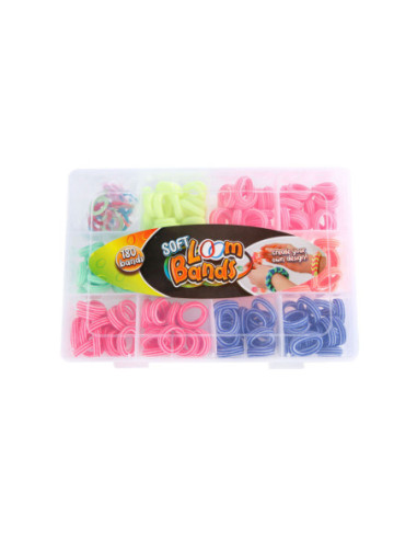 Soft Loom Bands met 180 bandjes en 15...