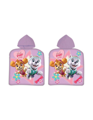PAW Patrol Poncho Paars 55x110cm