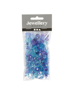 Facetkralen Mix Blauw...