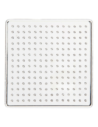 Strijkkralenbordje Helder 7x7cm 1st.