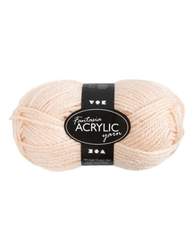 Fantasia Acrylgaren Licht Beige 80m