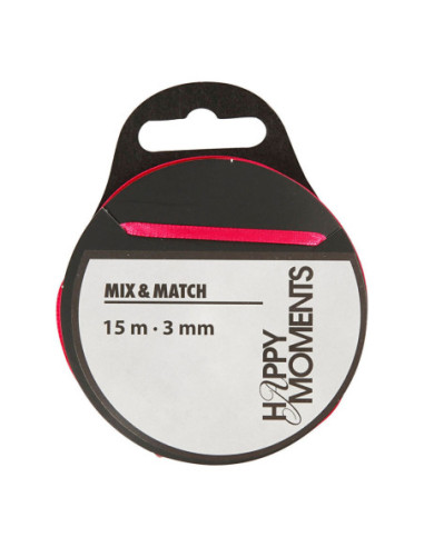 Satijnlint Roze 15m