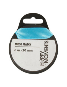 Satijnlint Lichtblauw 15m