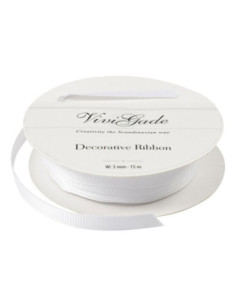 Decoratie Lint Wit 15m
