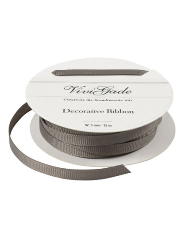 Decoratie Lint Grijs 15m
