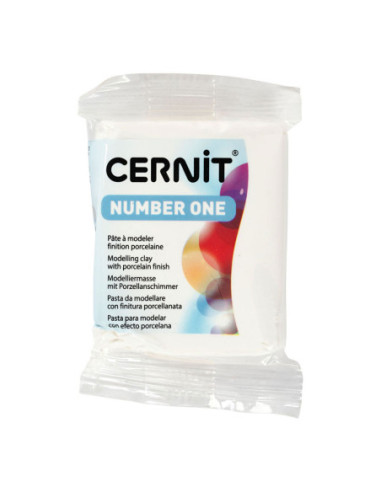 Cernit Boetseerklei Opaque White 56 gram