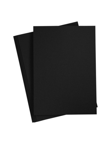 Gekleurd Karton Zwart A4 210-220g 10...